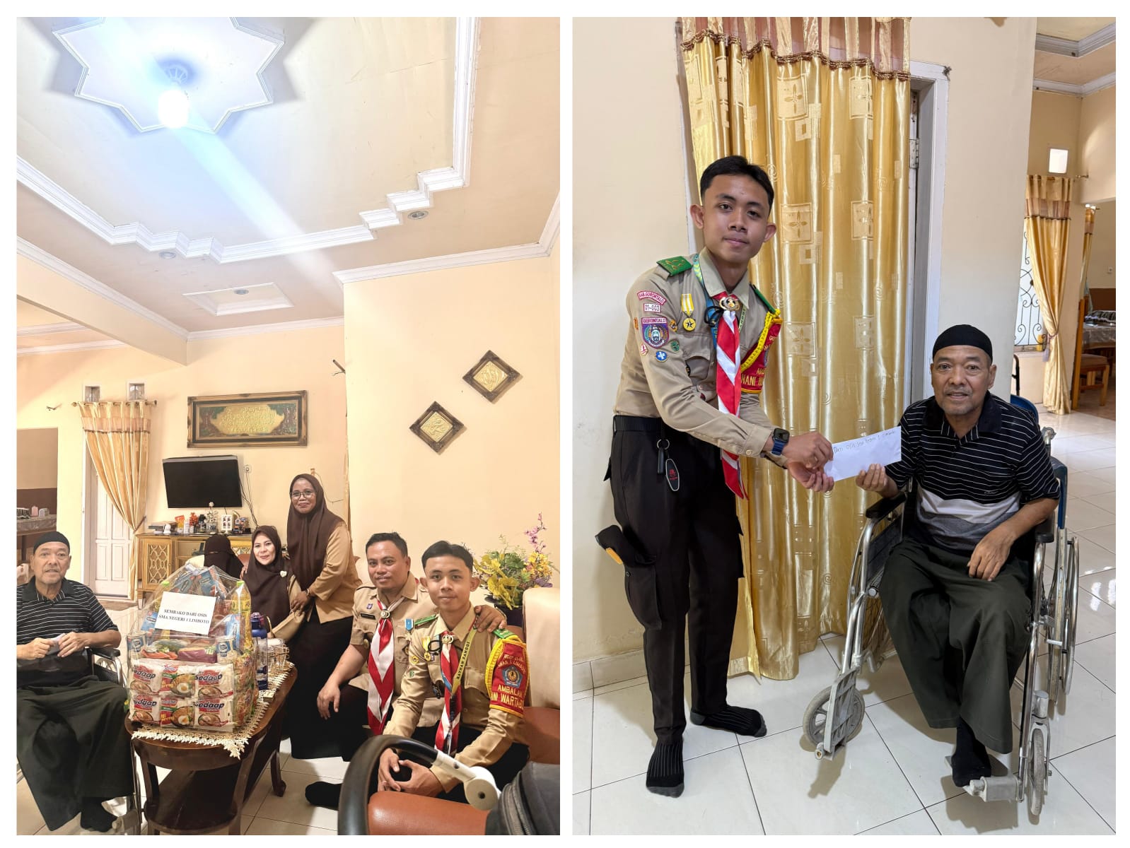 Doa dan Harapan Mengalir, Keluarga Besar SMA Negeri 1 Limboto Kunjungi Guru Tercinta yang Sedang Sakit